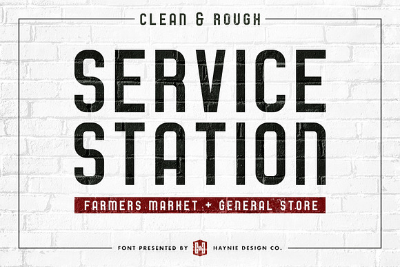 Service Station Vintage Market Font in Vintage Fonts - product preview 7