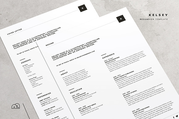 Resume/CV - Kelsey in Resume Templates - product preview 2