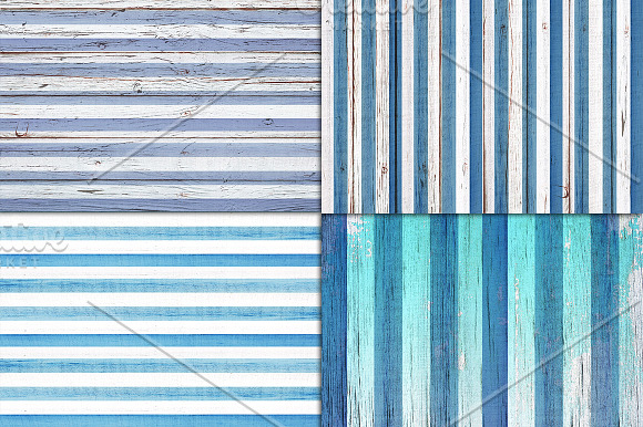 Nautical painted wood backgrounds in Textures - product preview 2