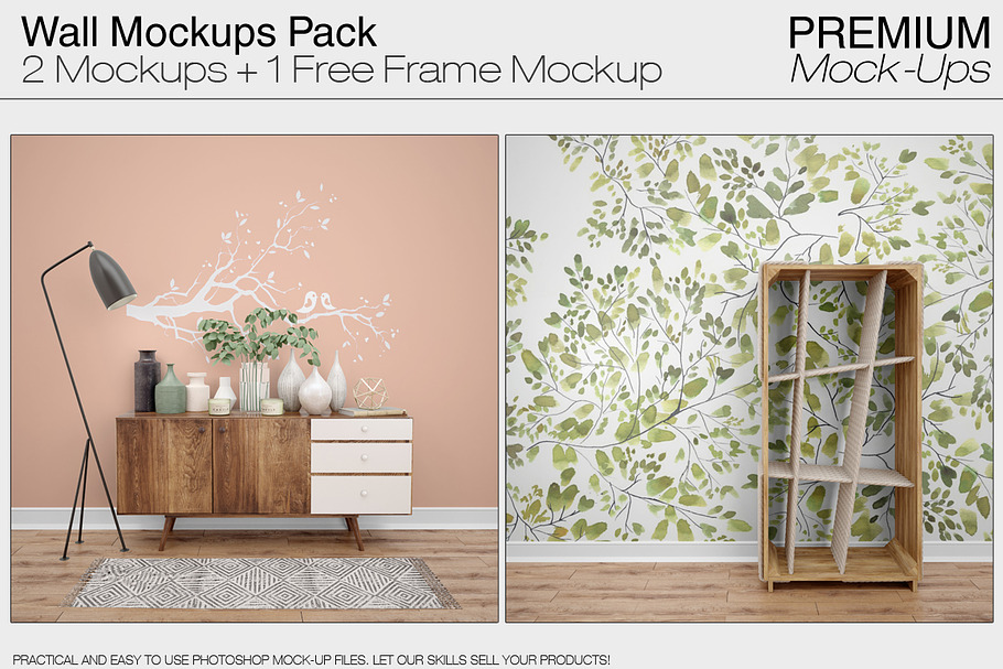 Wall Mockups Pack in Print Mockups - product preview 8