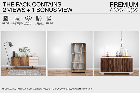 Wall Mockups Pack in Print Mockups - product preview 1