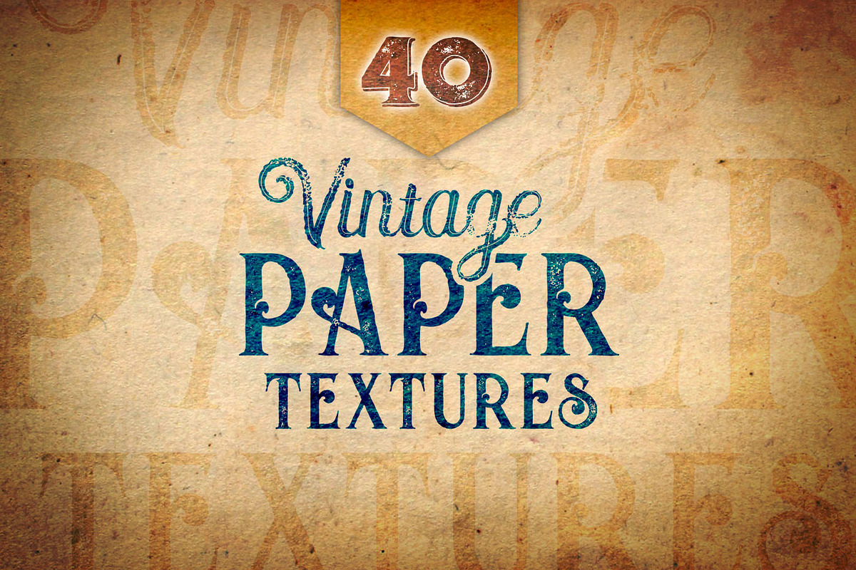40 Vintage Paper Textures in Textures - product preview 8