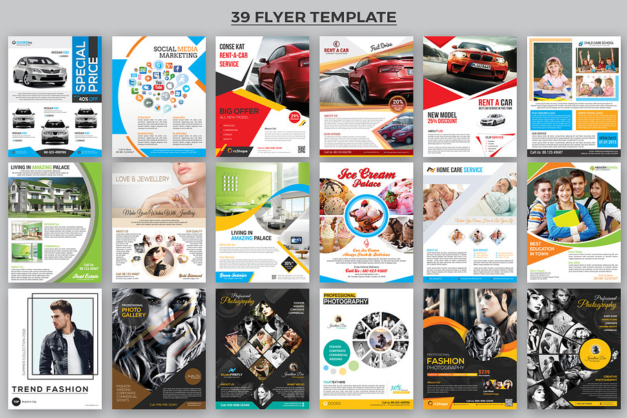 125+ Print Template Mega Bundle in Flyer Templates - product preview 8