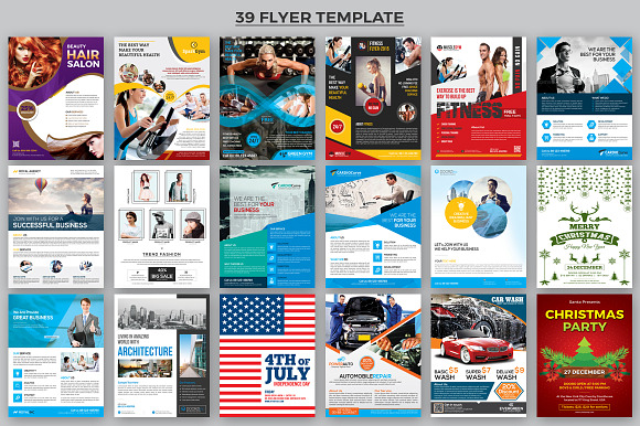 125+ Print Template Mega Bundle in Flyer Templates - product preview 1