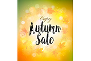Autumn Colorful Sale Background