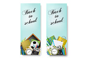 Two Back to School banners
