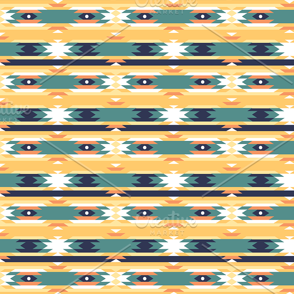 Tribal Backgrounds,Ikat Navajo Aztec in Patterns - product preview 1