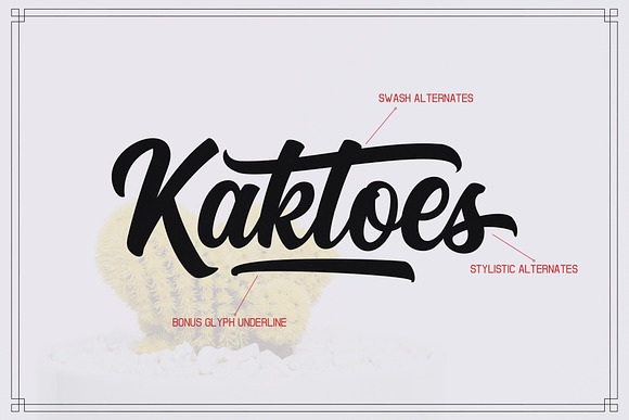Kaktoes Script Font in Script Fonts - product preview 1