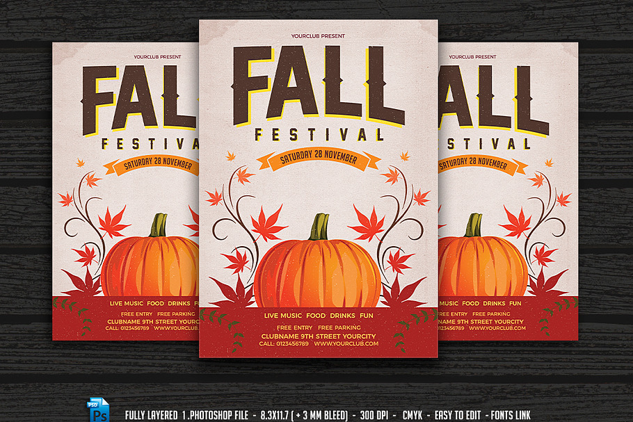 Fall Festival in Flyer Templates - product preview 8