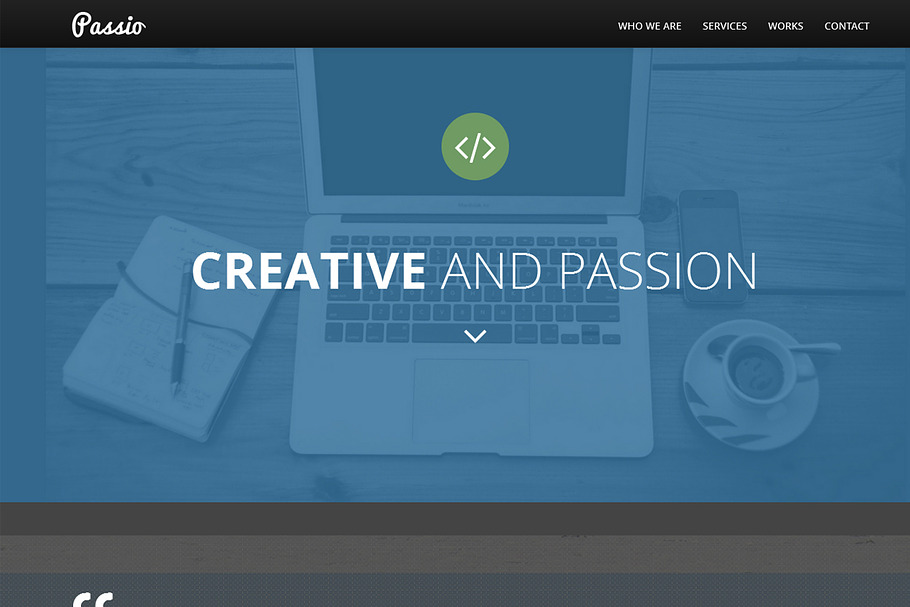 Passio Flat bootstrap template