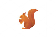 Squirrel trend vector illustration volume gradient