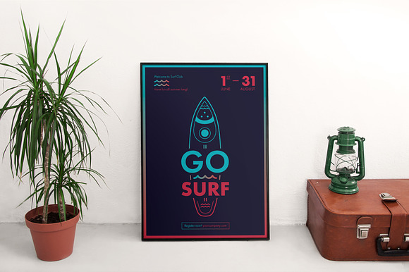 Posters | Go Surf in Flyer Templates - product preview 1