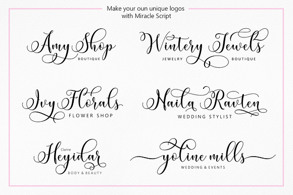 Miracle Script in Script Fonts - product preview 4