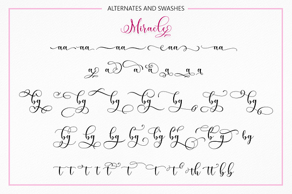 Miracle Script in Script Fonts - product preview 8