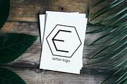 Letter E Insignia Logo Set