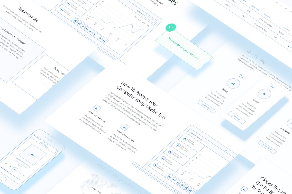 Method Wireframe Kit [200+ Blocks] in Wireframe Kits - product preview 8