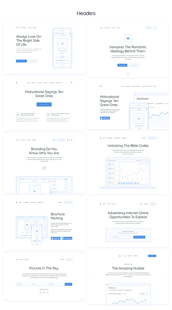 Method Wireframe Kit [200+ Blocks] in Wireframe Kits - product preview 1