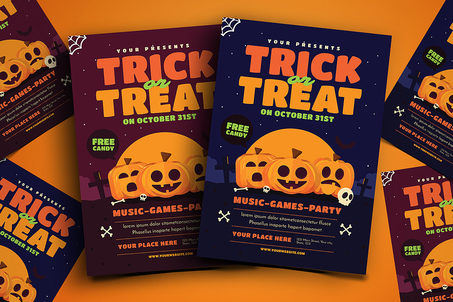 Halloween Event Flyer in Flyer Templates - product preview 8