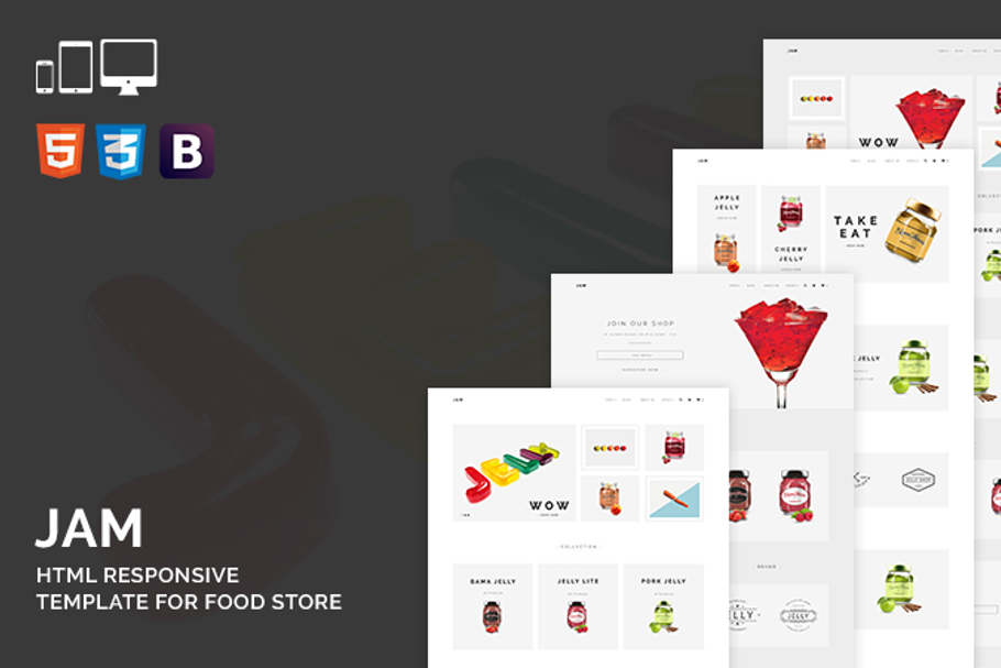 Jam - HTML Template For Food Store in Bootstrap Themes - product preview 8