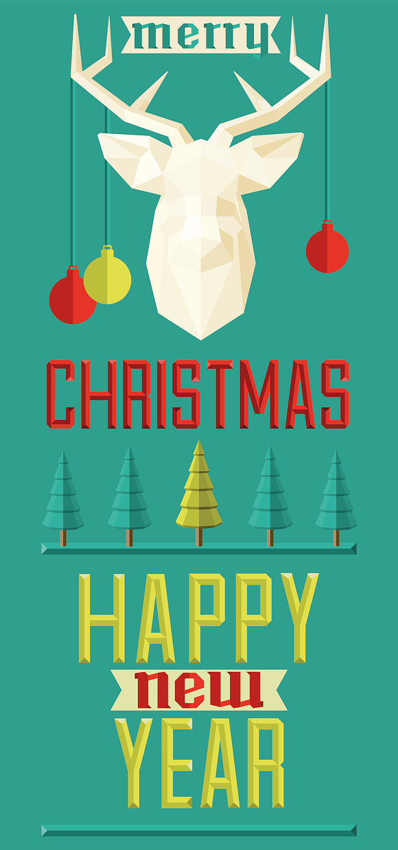 Christmas Geometrical Set in Illustrations - product preview 5