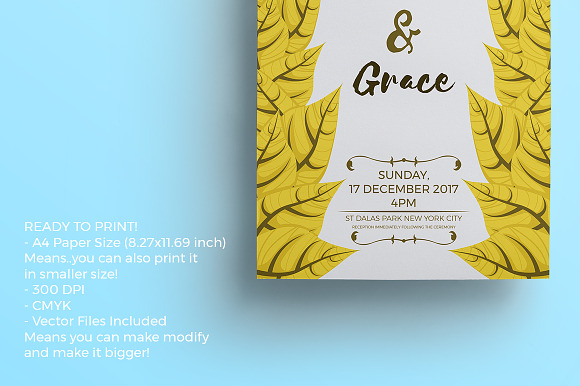 Natural Wedding Invitations in Wedding Templates - product preview 3