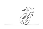 Stylized drawing of pineapple