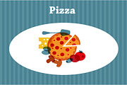 template of Pizza menu