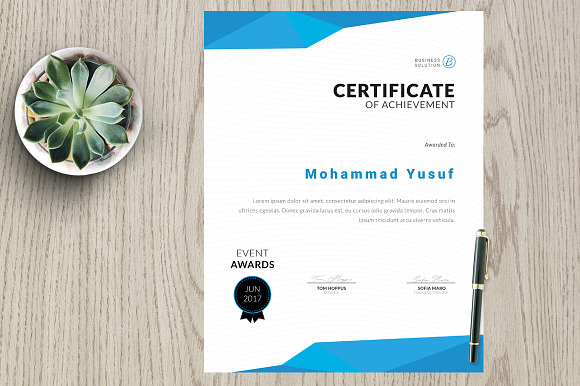 Certificate vm4 in Stationery Templates - product preview 1