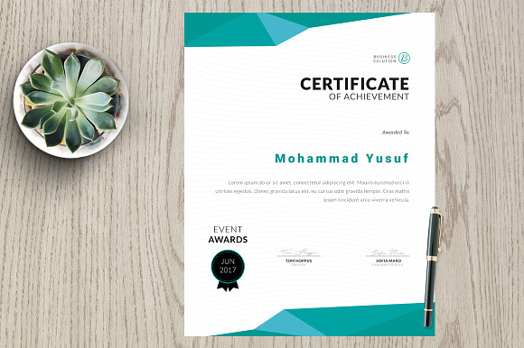 Certificate vm4 in Stationery Templates - product preview 3