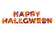 Halloween typography design