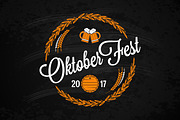 oktoberfest logo on chalk.