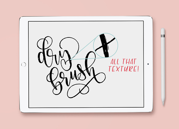 iPad Lettering Brush Dry Brush in Add-Ons - product preview 1
