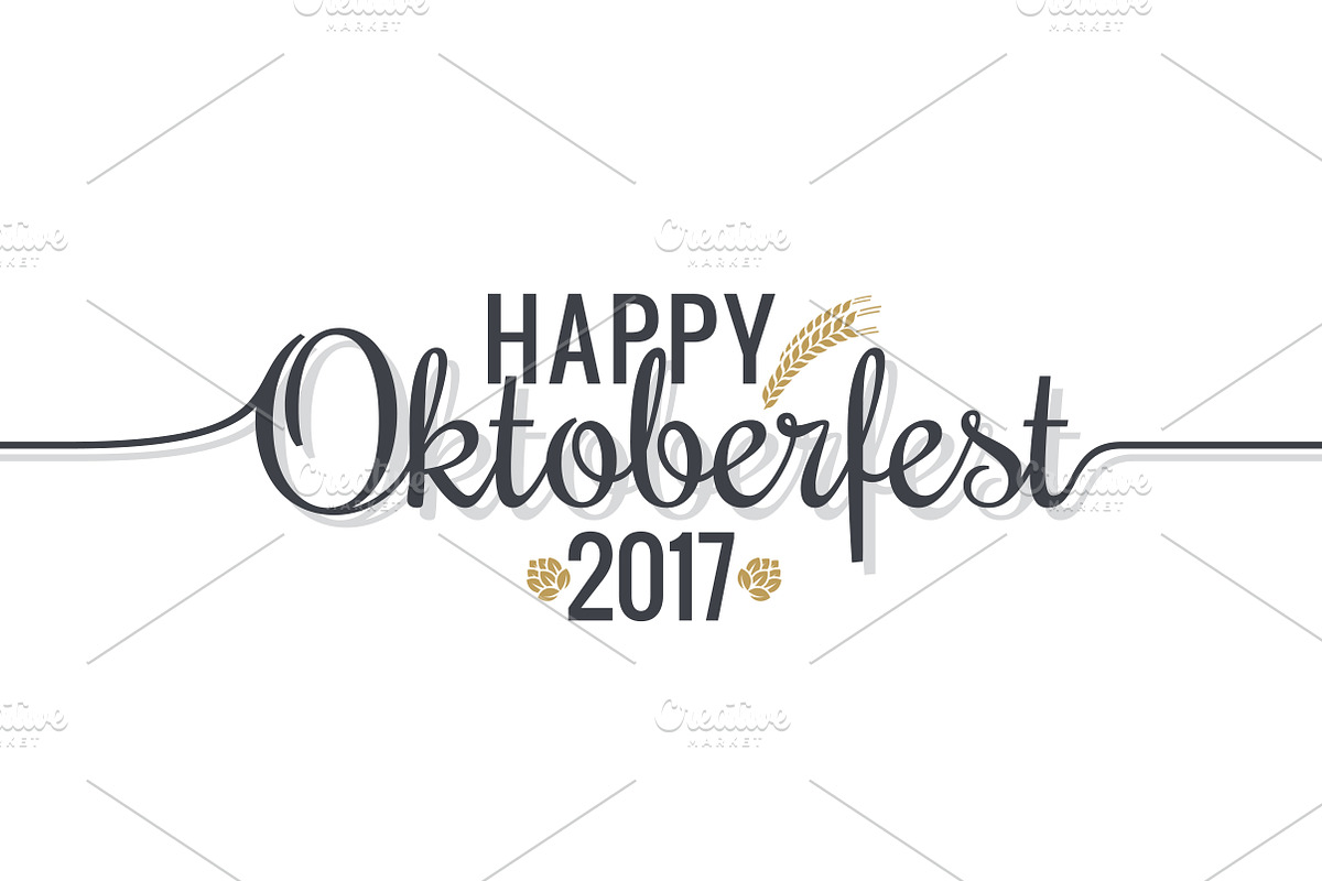 Oktoberfest logo lettering on white in Logo Templates - product preview 8