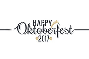 Oktoberfest logo lettering on white