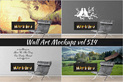 Wall Mockup - Sticker Mockup Vol 514