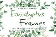 Eucalyptus Frames Clip Arts