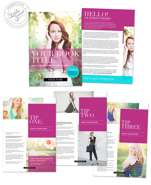 5 page eBook Template / INDD + PSD in Magazine Templates - product preview 2