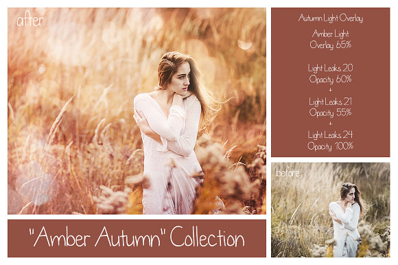 55 Dreamy Autumn Light Overlays in Textures - product preview 1