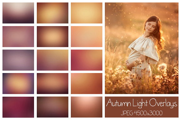 55 Dreamy Autumn Light Overlays in Textures - product preview 15