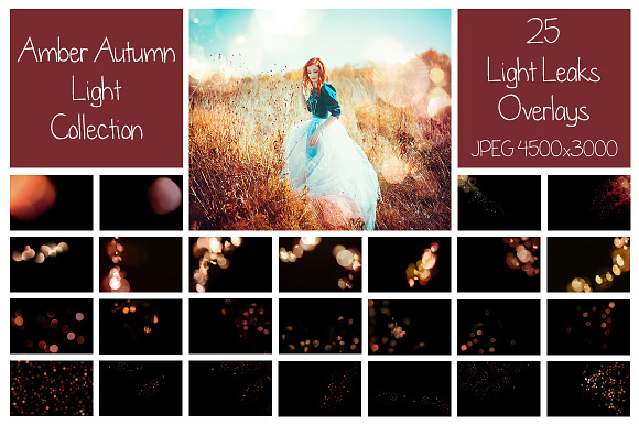 55 Dreamy Autumn Light Overlays in Textures - product preview 16