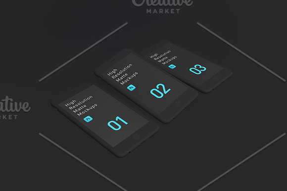 High Resolution Matte Mockups in Mobile & Web Mockups - product preview 7