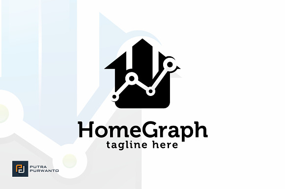 Home Graph - Logo Template in Logo Templates - product preview 1