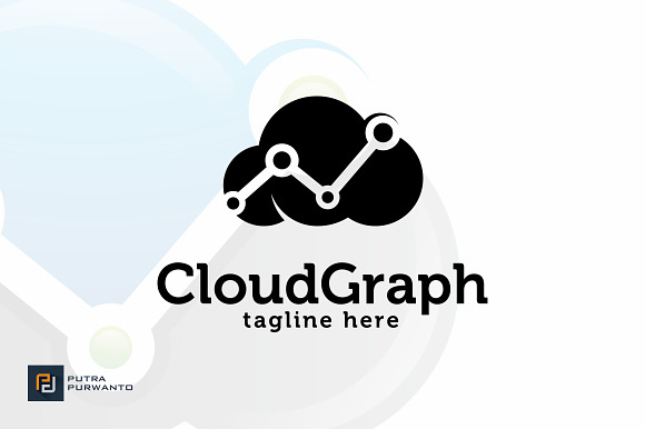Cloud Graph - Logo Template in Logo Templates - product preview 1