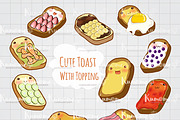 Cute Toast With Topping