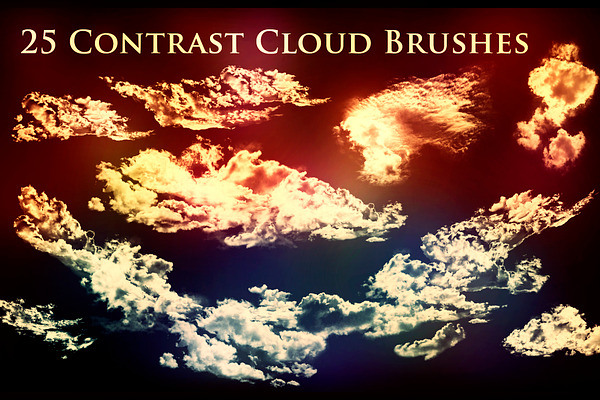 25 Contrast Cloud Brushes