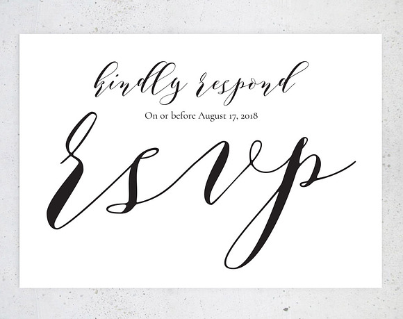 RSVP cards SHR339 in Wedding Templates - product preview 2