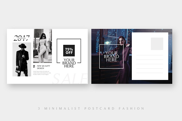 3 Fashion Sales Postcard in Postcard Templates - product preview 9