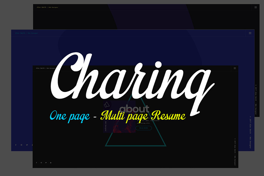 Charing - Personal HTML Template