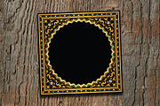 Arabic golden floral template