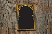 Arabic golden arch template